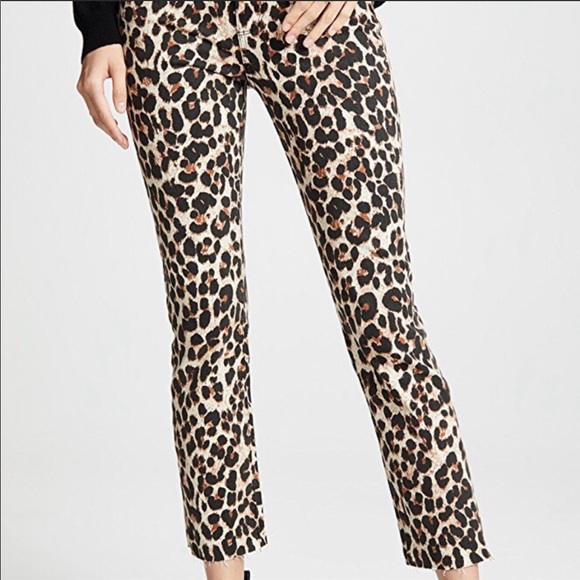 Paige Hoxton Straight Ankle Leopard 